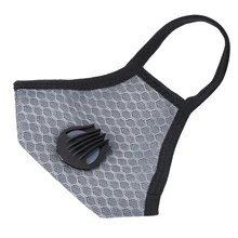 PM2.5 противопылевая маска для лица, рта, дышащая маска с клапаном, защищенная Фильтруемая, представлена сменная фильтрующая крышка из активированного угля