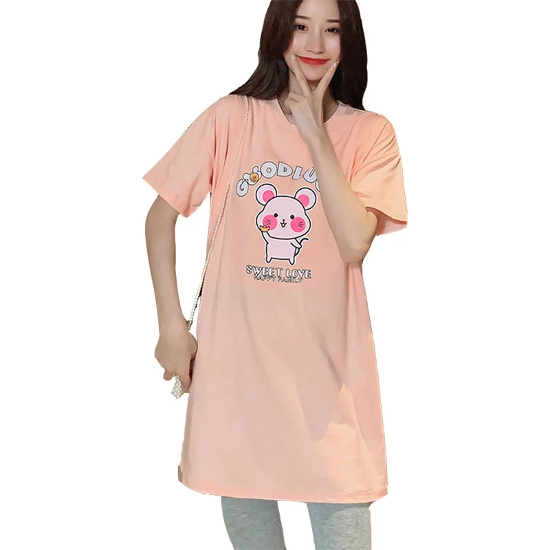 

Pregnancy Clothes T shirt Cotton Print Maternity Top Pregnant Women Summer Maternity Clothes 2803