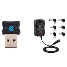 Drive Free USB Bluetooth 5.0 Adapter With 30W Universal Power Multi-Voltage Power Adapter UK Plug