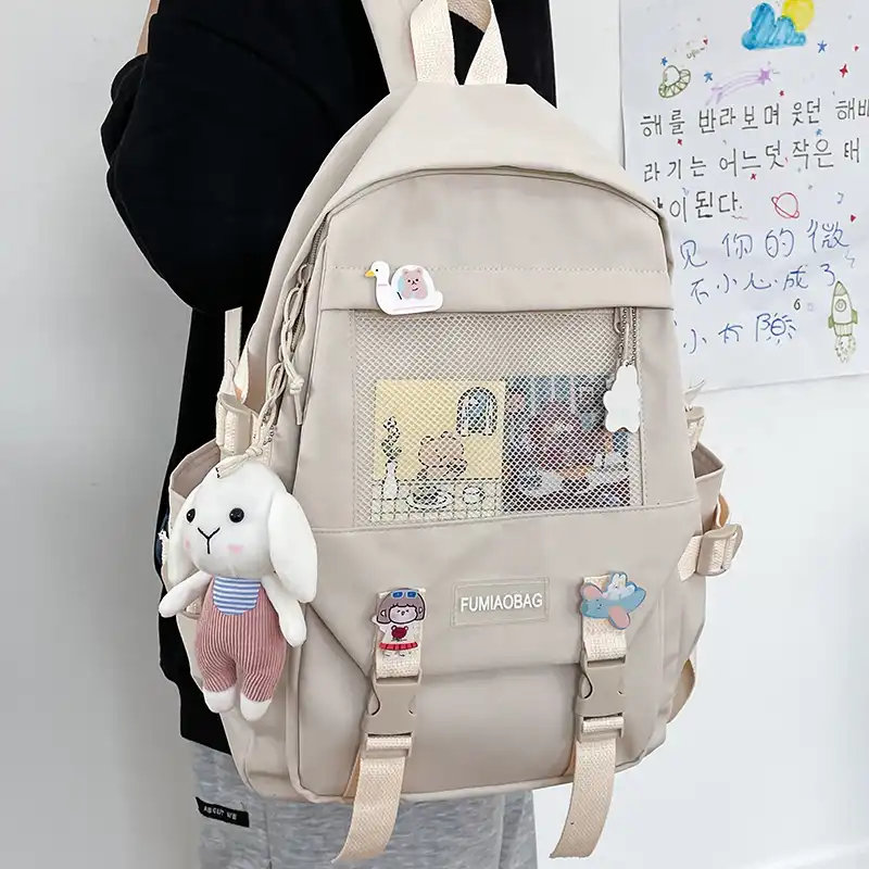 Enopellaファッション女性バックパックかわいいスクールバッグティーンエイジャーの女の子ランドセルかわいい旅行リュックサック女性ブラックノートパソコンmochila バックパック Aliexpress