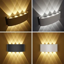 

IP65LED Wall Lamp Outdoor Waterproof Garden Porch Lighting Aluminum Indoor Bedroom Living Room Stairs Corridor Wall Light