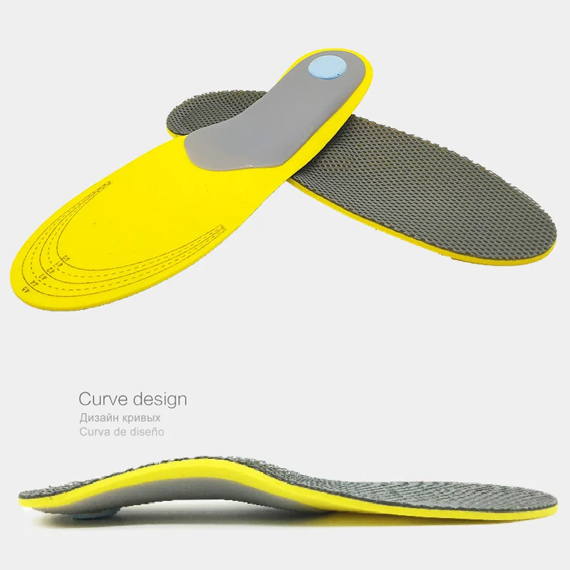 Arch Support orthotic Insoles For Feet Shock Absorption Cushion Sport Orthopedic Insoles Pad For Shoes Woman Men Correct