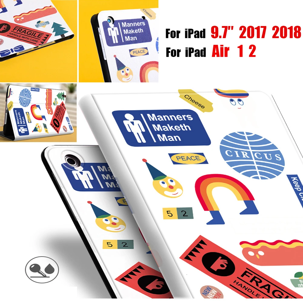 Coolaxy из искусственной кожи чехол для iPad Air 2 1 Wakeup/Sleep Cover Чехол Smart 2018 2017 9 7 |