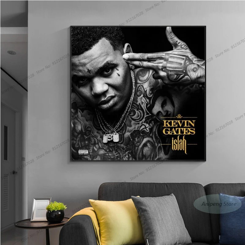 A346 Холст Картина маслом Кевин Гейтс постер исала музыкальный альбом и принты