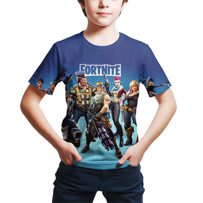 Fortnite Kids Boys T Shirt Summer Funny 