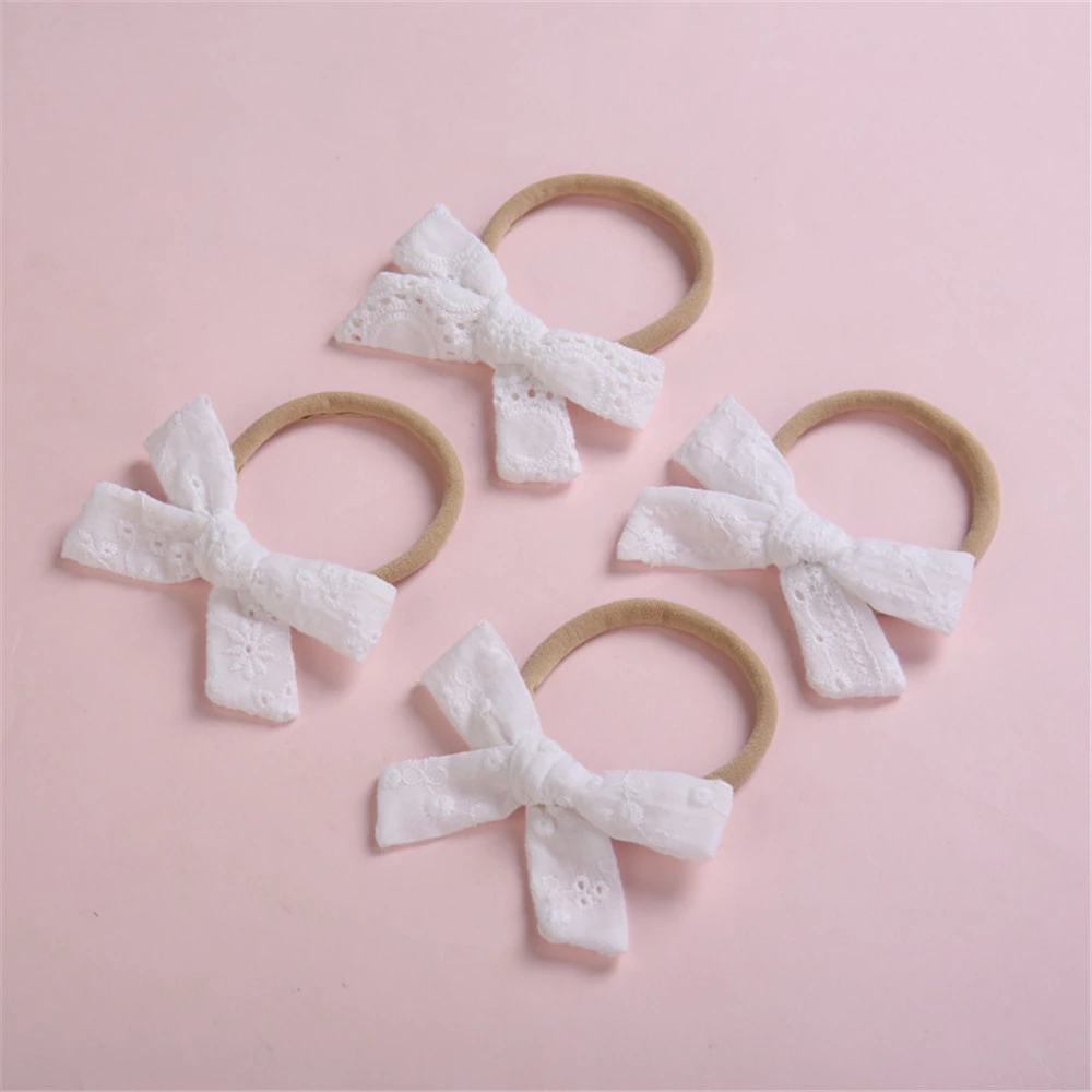 white nylon headbands