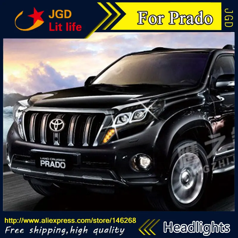Стайлинг автомобиля светодиодные HID Rio светодиодный ные фары для Toyota Prado передняя