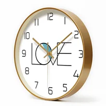 [EOPU 105" золотые металлические настенные часы гостиная/спальня/ресторан-кольцо для поколения жира