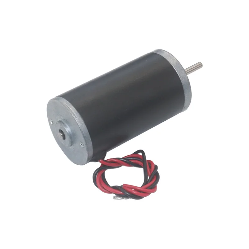 Фото DC12-24V с высоким крутящим моментом, постоянным магнитом и угольной щеткой, микро-мощный реверсивный высокоскоростной трубчатый двигатель по часовой/против часовой стрелки №2