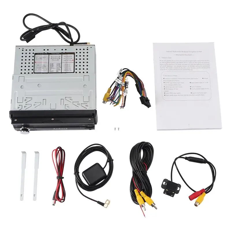7 дюймовый 1024*600 1 DIN CarStereo плеер Android 6 0 полностью емкостный сенсорный экран GPS