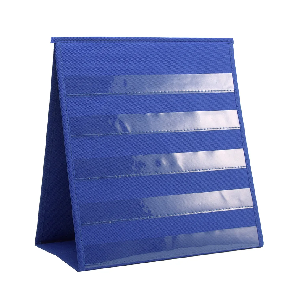 

5 Slots Number Display Self Standing Study Double Sided Classroom Desk Kindergarten Pocket Chart Funny Portable Folding Home