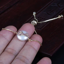 Фиолетовый, красный, фуксия cz крошечный ключ Любовь Шарм пресноводный жемчуг бусины амулеты Изящные звенья браслет для женщин свадебный подарок на день рождения