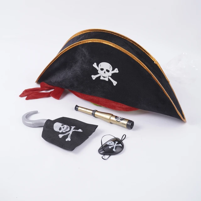 Ensemble d'habillage pour enfants - Ensemble de pirates - Chapeau de pirate,  un