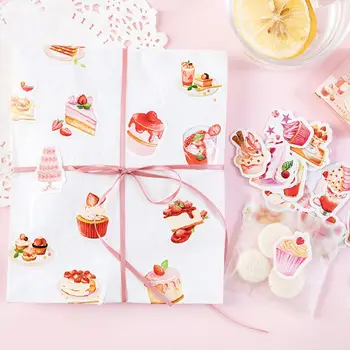 

46pcs/box Dessert Stationery Stickers Sealing Label Travel Sticker DIY Scrapbooking Diary Planner Albums Decorations