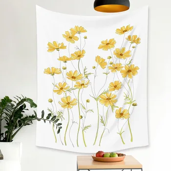 

Natural Scenery Wildflowers Tapestry Wall Hanging Landscape Wall Carpets Hippie Wall Tapestry Psychedelic Tapestry Thin Blanket