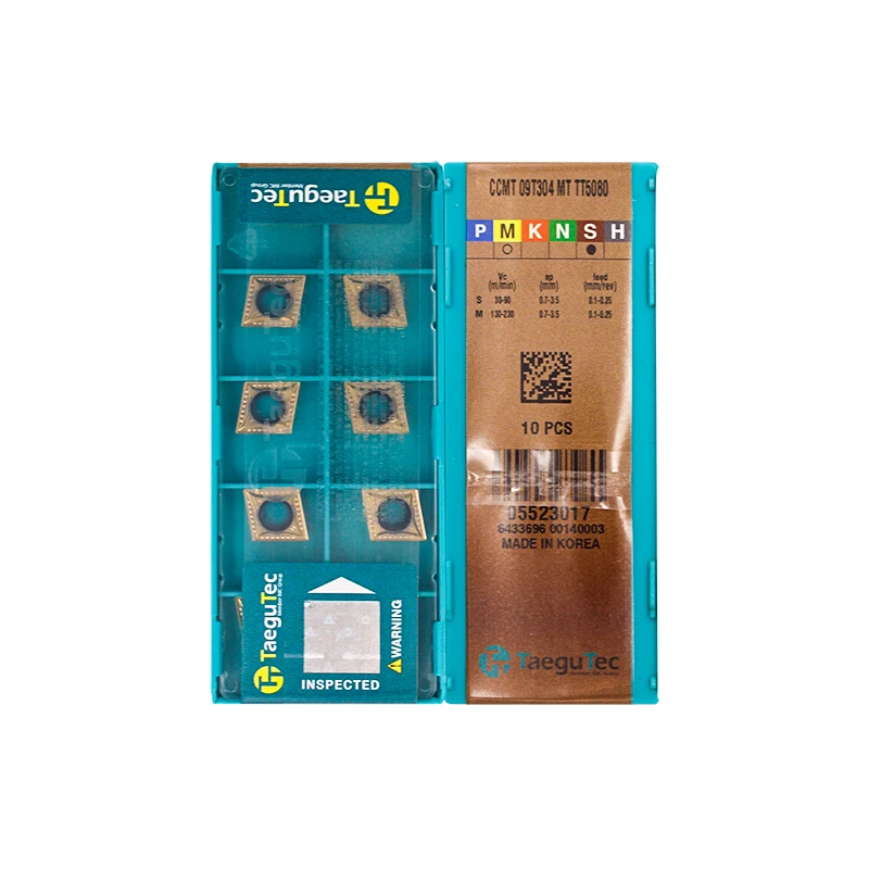 CCMT09T304 MT TT5080 100% оригинальная твердосплавная вставка TAEGUTEC лучшего качества 10