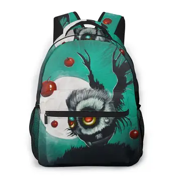 

Death Owl Premium New Pattern knapsack DEATH NOTE Teens Books Backpack