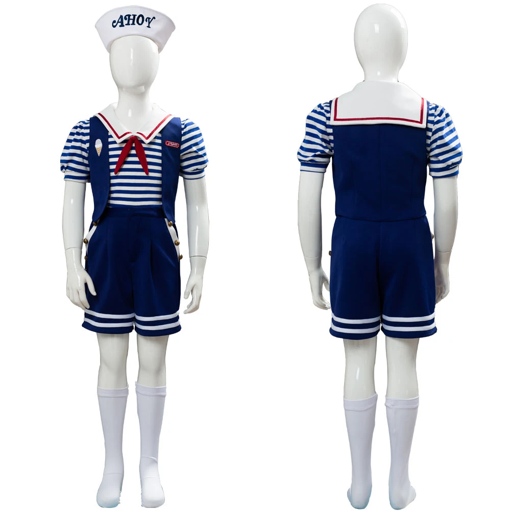 Stranger Things Ice Cream Shop Sailor Uniform Robin Steve Harrington