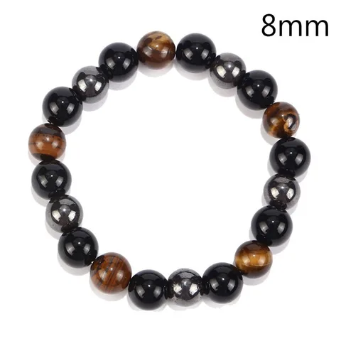 Obsidian Magnet Tiger Eye Beaded Bracelets Blood Circulation Slimming Bracelet Healthy Weight Loss Jewelry Women Men