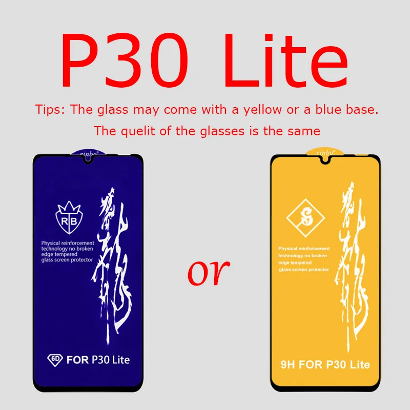 Закаленное защитное стекло для huawei P30 Lite P20 светильник Защитное стекло для huawei P20 Lite P30 Pro mate 20 P20 защита экрана
