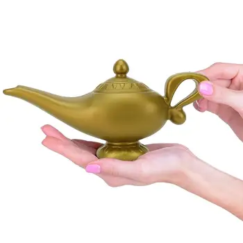 

Plastic Cosplay Magic Halloween Christmas Panto Arabian Lamp Tea Pot Cartoon Genie Lamp Movie Decorations Home Party Ornaments
