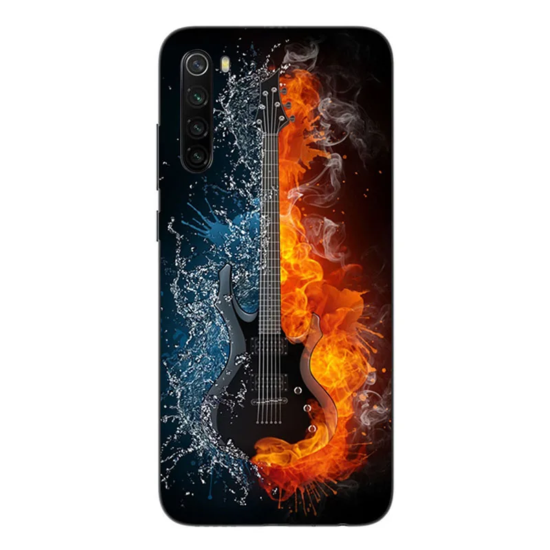Мягкий силиконовый чехол для Xiaomi Redmi Note, 8 T, 8 T, 6,3 дюймов, чехол-накладка на заднюю панель, HD принт с розами, волком, мультипликационным рисунком, Fundas Para, чехол
