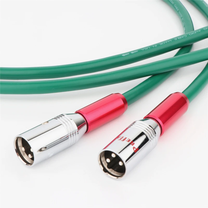 Audiophile Mcintosh Xlr Cavo Bilanciato Rame Argentato Hifi Linea Audio Spina Xlr Rodiata