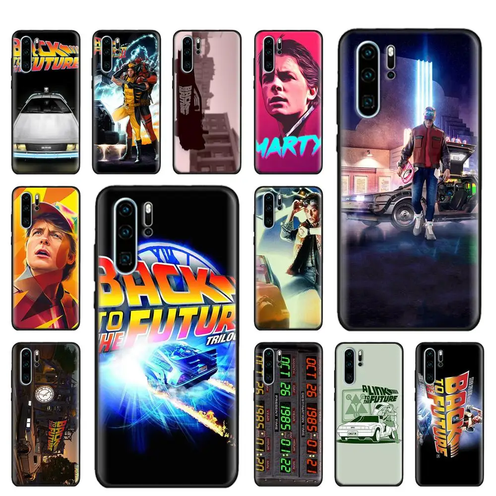 Back to the Future DeLorean Time Soft Case for Huawei P20 P30 P40 Pro+ P10 Lite P Smart Z Pro TPU Cover Capa | Мобильные телефоны и
