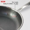 AIWILL New Kitchen High Quality 316 /304 Stainless Steel Frying Pan Nonstick Pan Fried Steak Pot Electromagnetic Furnace General 4