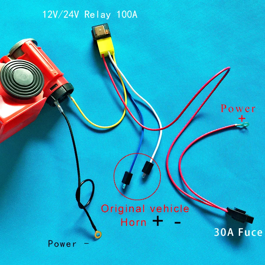 12V 24V воздушный компрессор Рог громкий раструб громкоговорителя Universl звуковой