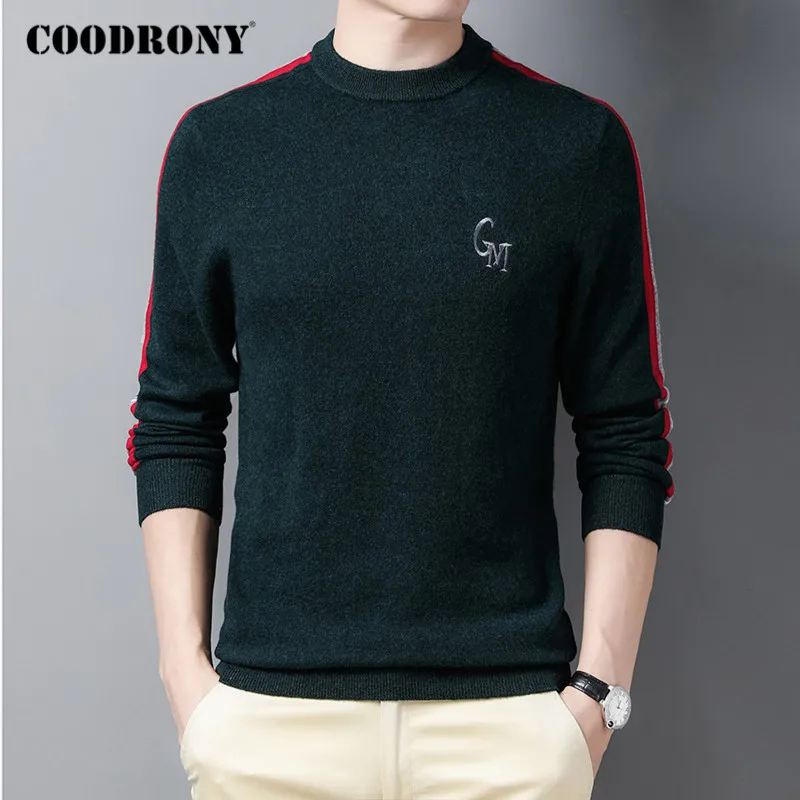 

COODRONY Brand Sweater Men High Quality Knitted Merino Wool Pullover Men Clothes 2020 Autumn Winter New Arrival Pull Homme C3017