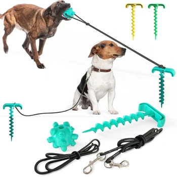 

Dog Leash Pile Chew Toy Set Running Walk Training Lead Chewing Toys For Dog Puppy Pets