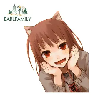 

EARLFAMILY 13cm x 10.4cm For Spice Wolf Personality Car Stickers Funny Decal Funny Graffiti Sticker Motorcycle Occlusion Scratch