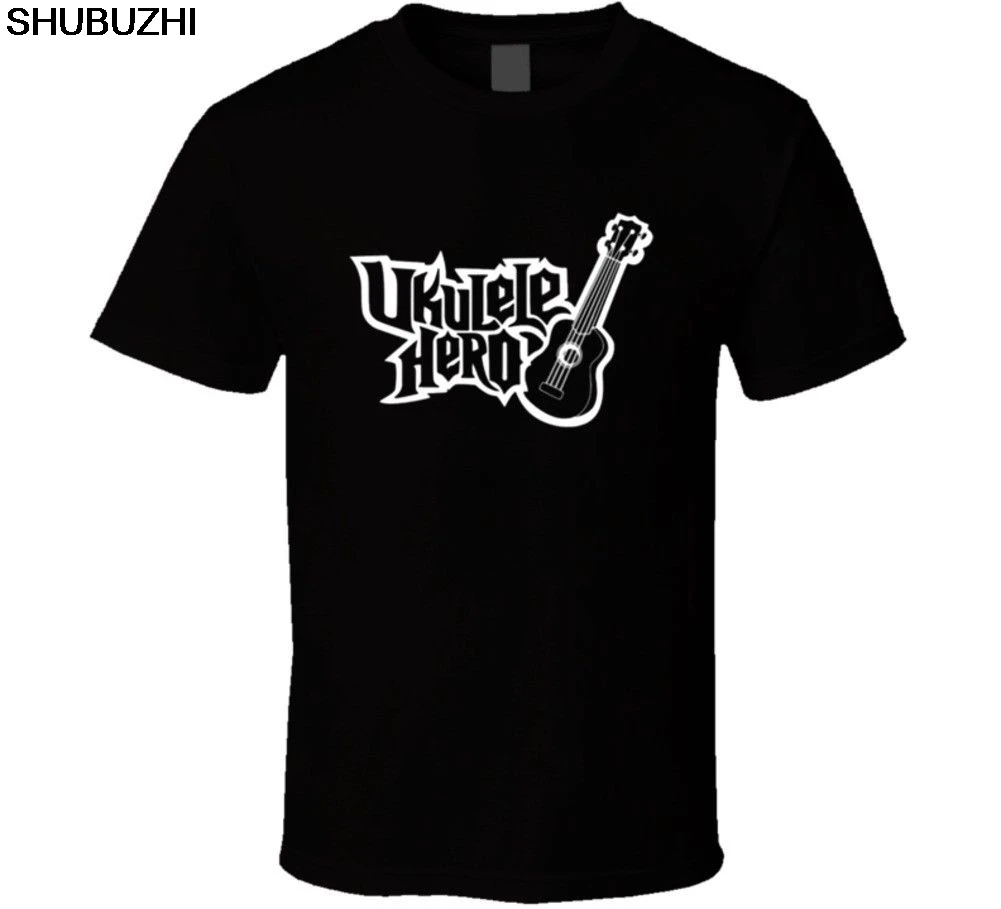 

UKULELE HERO GUITAR FUNNY MENS BOYS T Shirt Hip Hop men tshirt rock Unisex t shirt Fashion Tops Cool Summer Tees funny