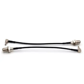 

10 Pieces RF Connector F to CRC9 Cable F Female to CRC9 Rightangle RG174 Pigtail Cable 15cm