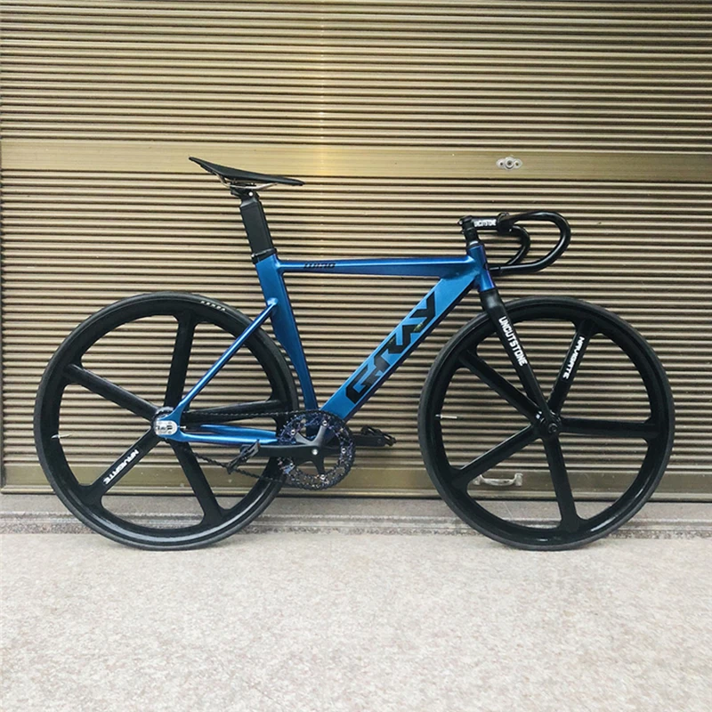 Track Bike Fixie Fiets Aluminium Frame Carbon Voorvork 52Cm Magnesium Wiel  Single Speed 700C Fixed Gear Fietsen|Bicycle| - AliExpress