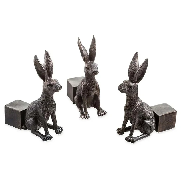 3Db Növényi Pot Lábú Kutya Macska Nyúl Szobra Virág Edény Ültetvény Láb Heathy Tartó Kézzel Készített Kerti Dekoráció El - Image 5