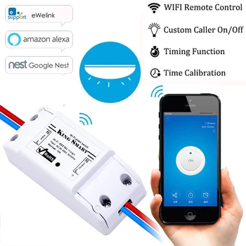 

WIFI Wireless Smart Power Switch, Remote Control,Automation Relay Module, Common Home Modification Diy Parts for Home Light
