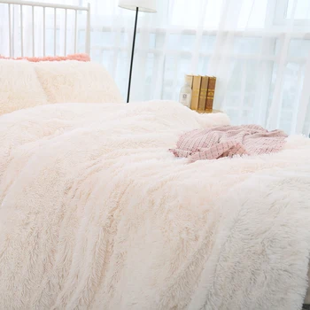 

Nordic Super Soft Shaggy Fur Plush Blanket Fuzzy Cozy With Fluffy Sherpa Throw Blankets Bed Sofa Double-deck Coral Blanket Gift