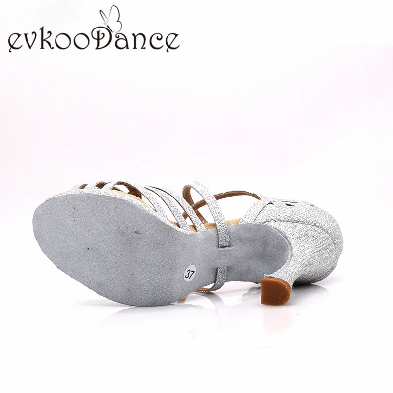 Высота каблука 9-9,5 см; размеры США 4-12; Серебристые блестящие туфли на платформе; Zapatos De Baile; женские туфли для латинских танцев; NL310