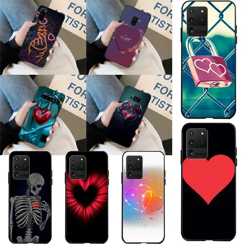HPCHCJHM Love Heart DIY Роскошный чехол для телефона Samsung S20 plus Ultra S6 S7 edge S8 S9 S10 5G | Мобильные