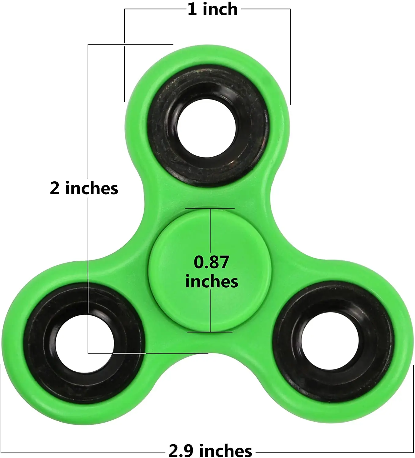 ABS Fidget Spinner EDC Spinner per autismo ADHD Anti Stress Tri-Spinner di alta qualità per bambini adulti giocattoli divertenti