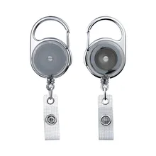 

Bestom Portable Outdoor Carabiner Metal Keychain Clip Retractable Pull Badge Reel Recoil Chain Clips Insignia Retractil