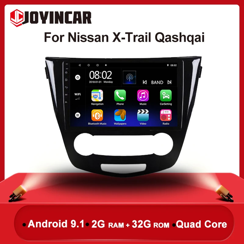 10 1 &quot2 din Android 9 для Nissan X-Trail xtrail X Trail Qashqai 2014 - 2017 автомобильный Радио Стерео GPS