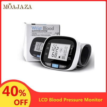 

Wrist Blood Pressure Monitor Electronic Heart Beat Rate Tonometer Cuff Automatic LCD Digital Sphygmomanometer Health Care Meter