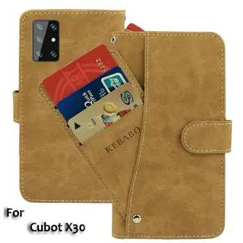 

Leather Wallet Cubot X30 Case 6.4" Flip Fashion Luxury Front Card Slots Cases Cover Business Magnetic Phone Bags