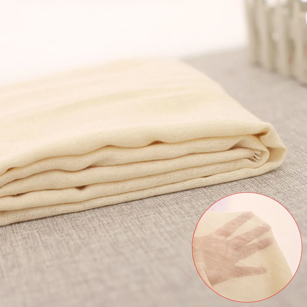1,5 м многоразовые хлопчатобумажные ткани Марля Фильтр Натуральный марля для приготовления шпагат неотбеленные кухонные инструменты экологически чистые антибактериальные