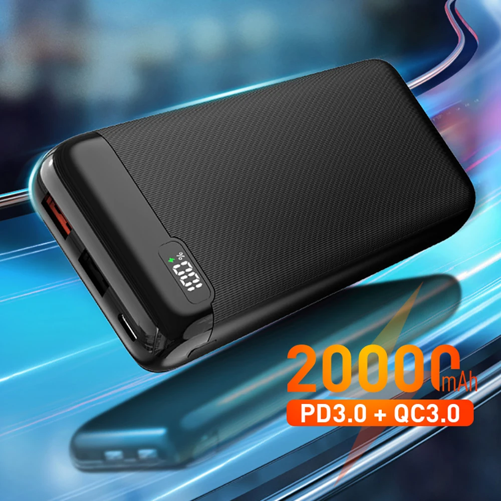 Photo Product Power Bank 20000mAh QC 3.0 2.0 Portable Charging Poverbank Mobile Phone External Battery Chargers PD22.5W Powerbank for Huawei