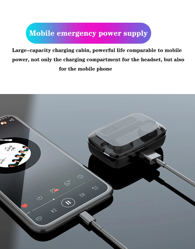 Новые оригинальные наушники M11 tws Bluetooth, спортивные наушники, настоящие беспроводные наушники, умные наушники, Touch Elari Pro power Bank
