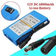 12680 Supers power DC 12V Портативный 6800mAh литий-ионная аккумуляторная батарея для CCTV